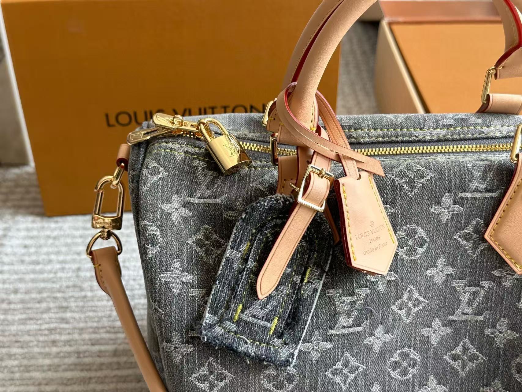 LVグレーデニムハンドバッグ【 50%割引+送料無料】