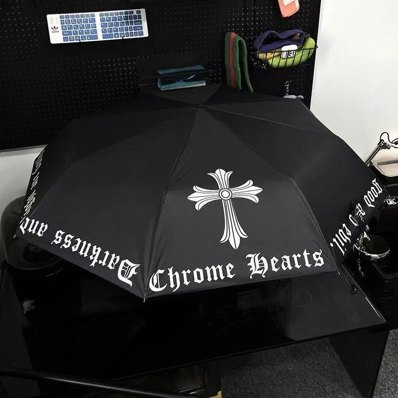 Chr0me Heartsクロス折りたたみパラソル【 50％割引+送料無料】