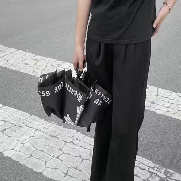 Chr0me Heartsクロス折りたたみパラソル【 50％割引+送料無料】