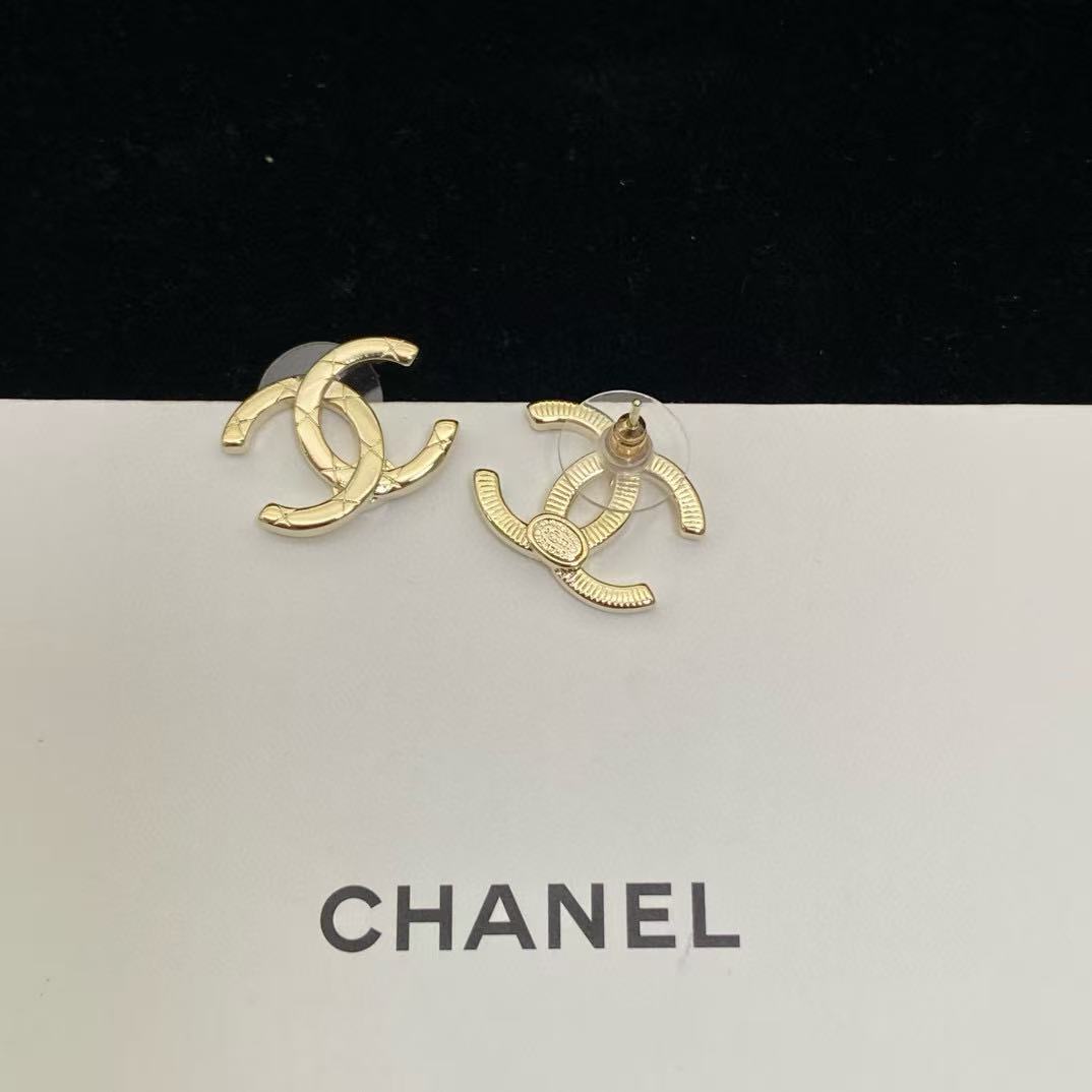 CHANE1 シンプルダブルCイヤリング【 50%割引+送料無料】