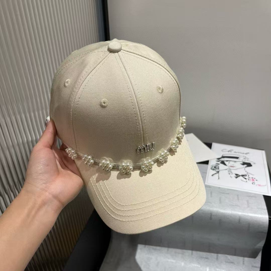 M1UM1U パールベースボールキャップ【 50%割引+送料無料】