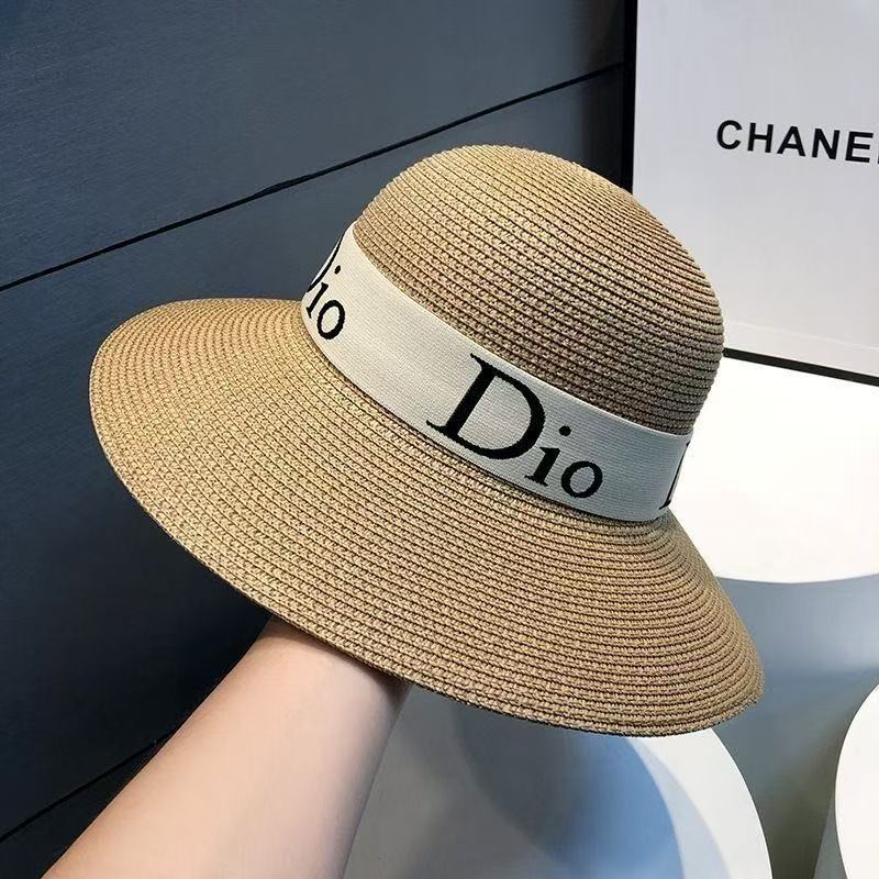 DI0R ウェビング ラフィア サンハット【 50%割引+送料無料】