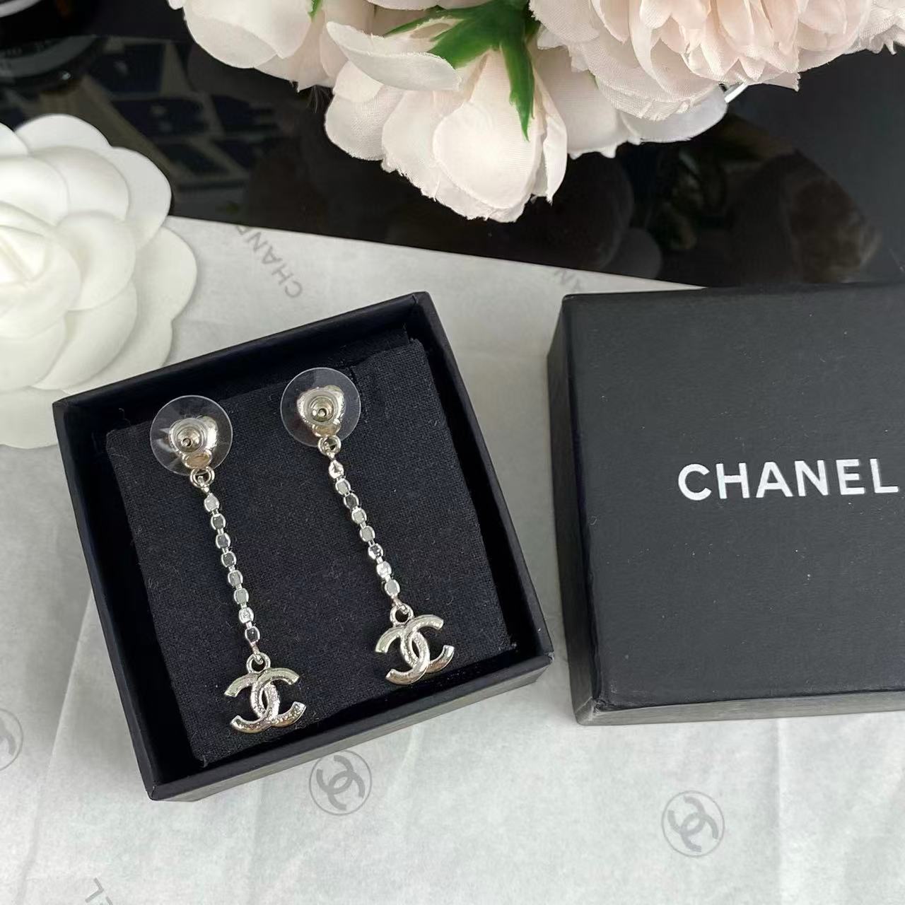 CHANE1 ピーチハート ダブルC イヤリング【 50%割引+送料無料】