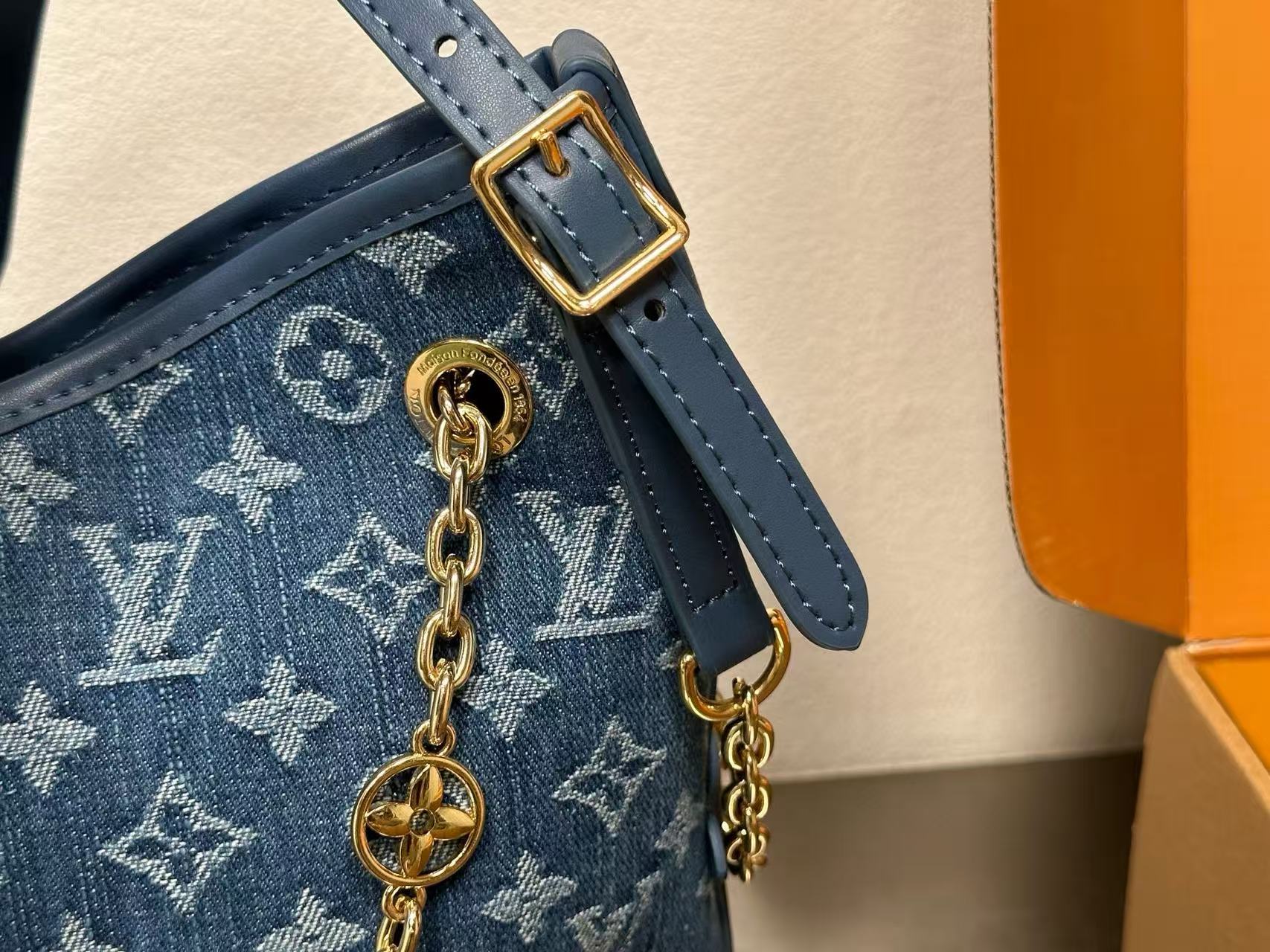 LV carryall bbデニムチェーンバッグ【 50％割引+送料無料】