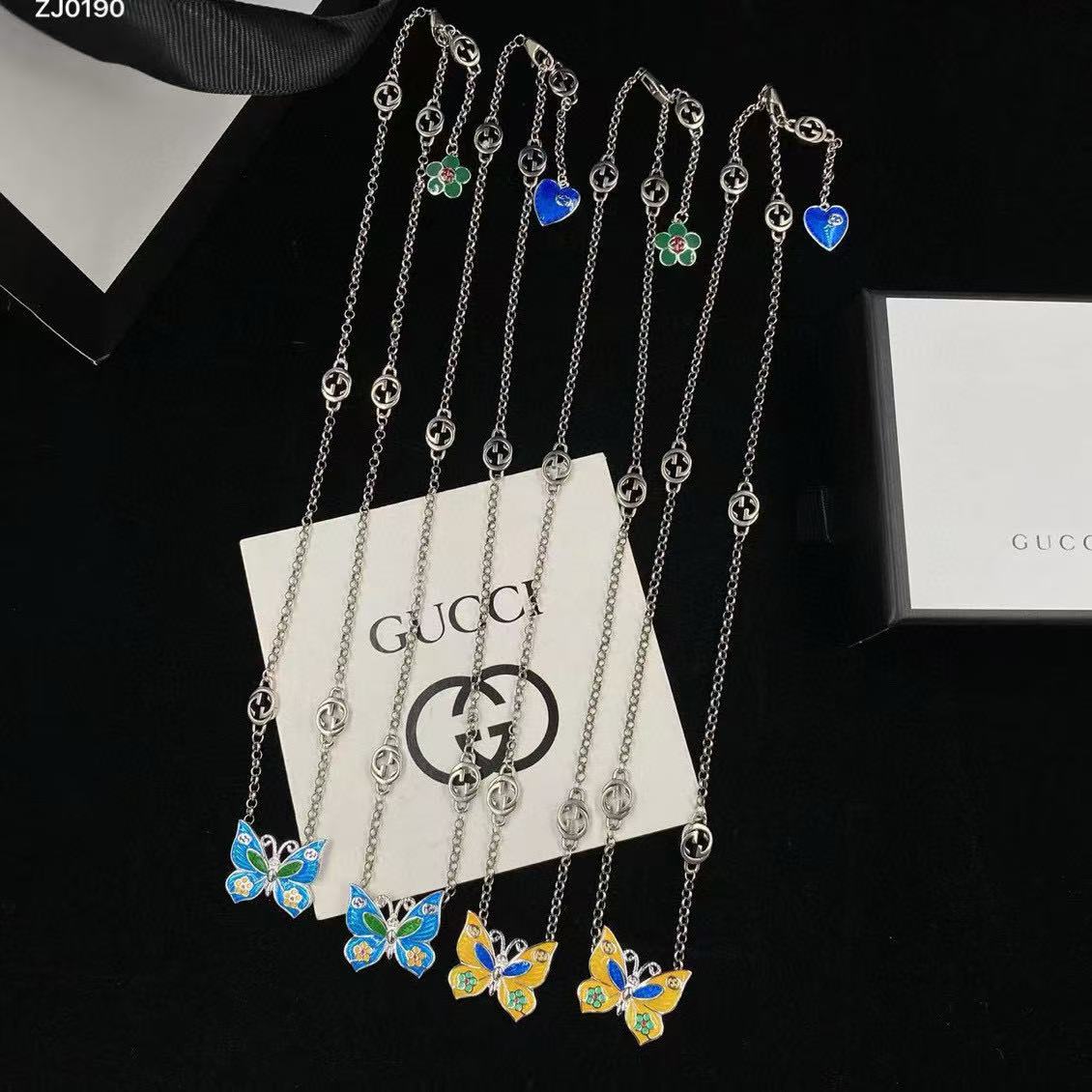 GUCC1 バタフライネックレス【 50％割引+送料無料】