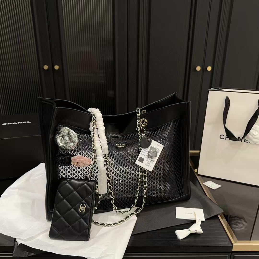 CHANE1 チェーンメッシュトートバッグ【 50％割引+送料無料】