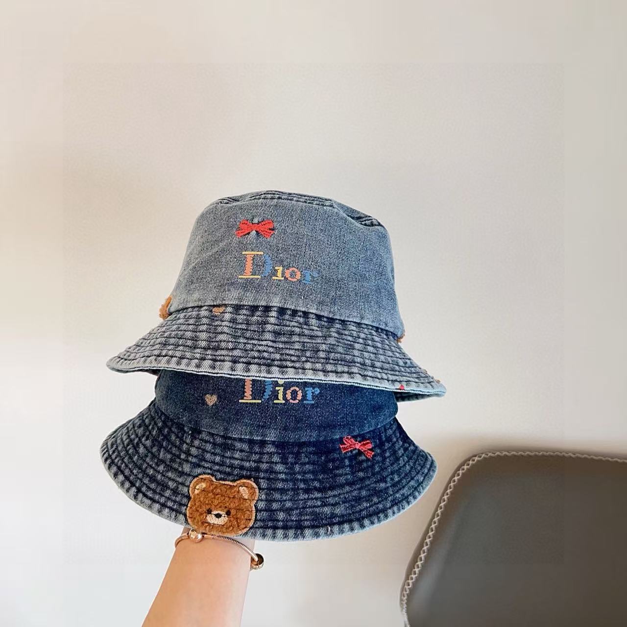 DI0R 刺繍デニムバケットハット【50%割引+送料無料】