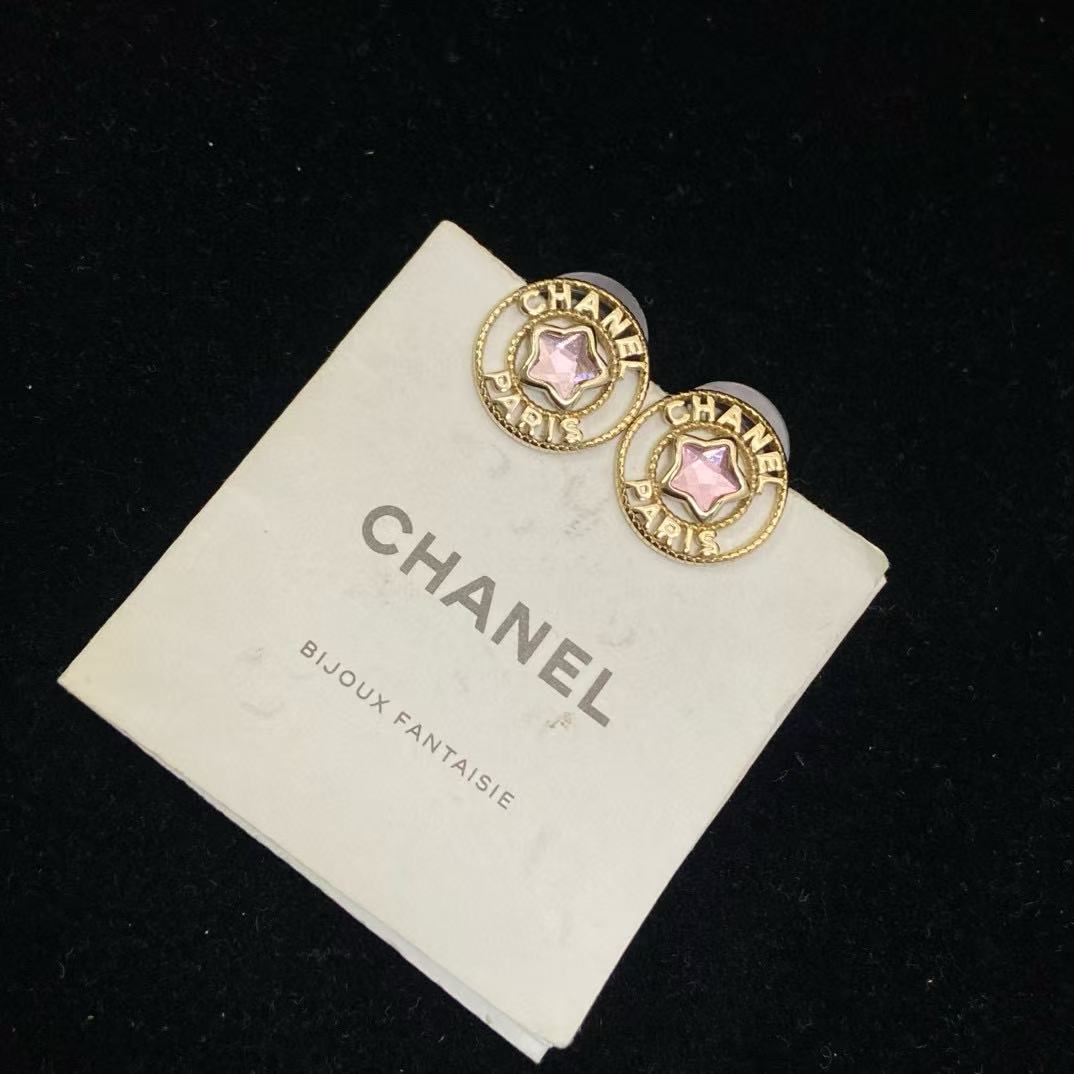 CHANE1 五芒星ラウンドイヤリング【50%割引+送料無料】