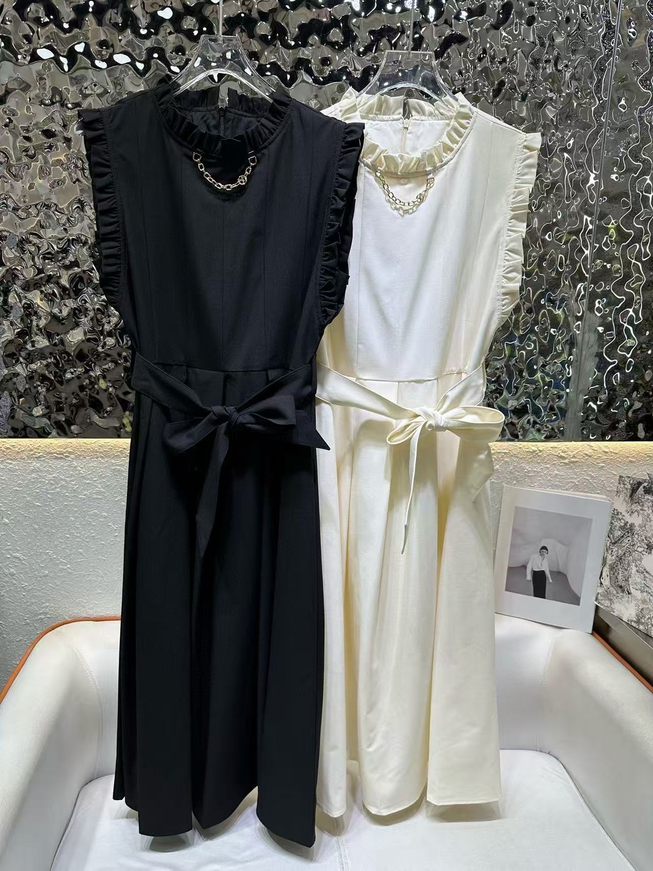 LVの高品質フリルチェーンドレス【 50%割引+送料無料】