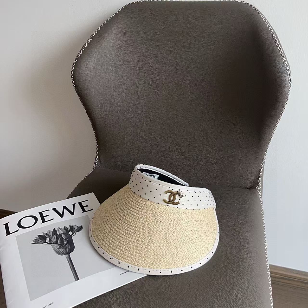 CHANE1 水玉模様のサンハット【 50%割引+送料無料】