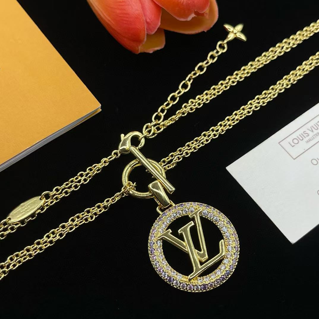 LVラウンドダイヤモンドネックレス【50％割引+送料無料】