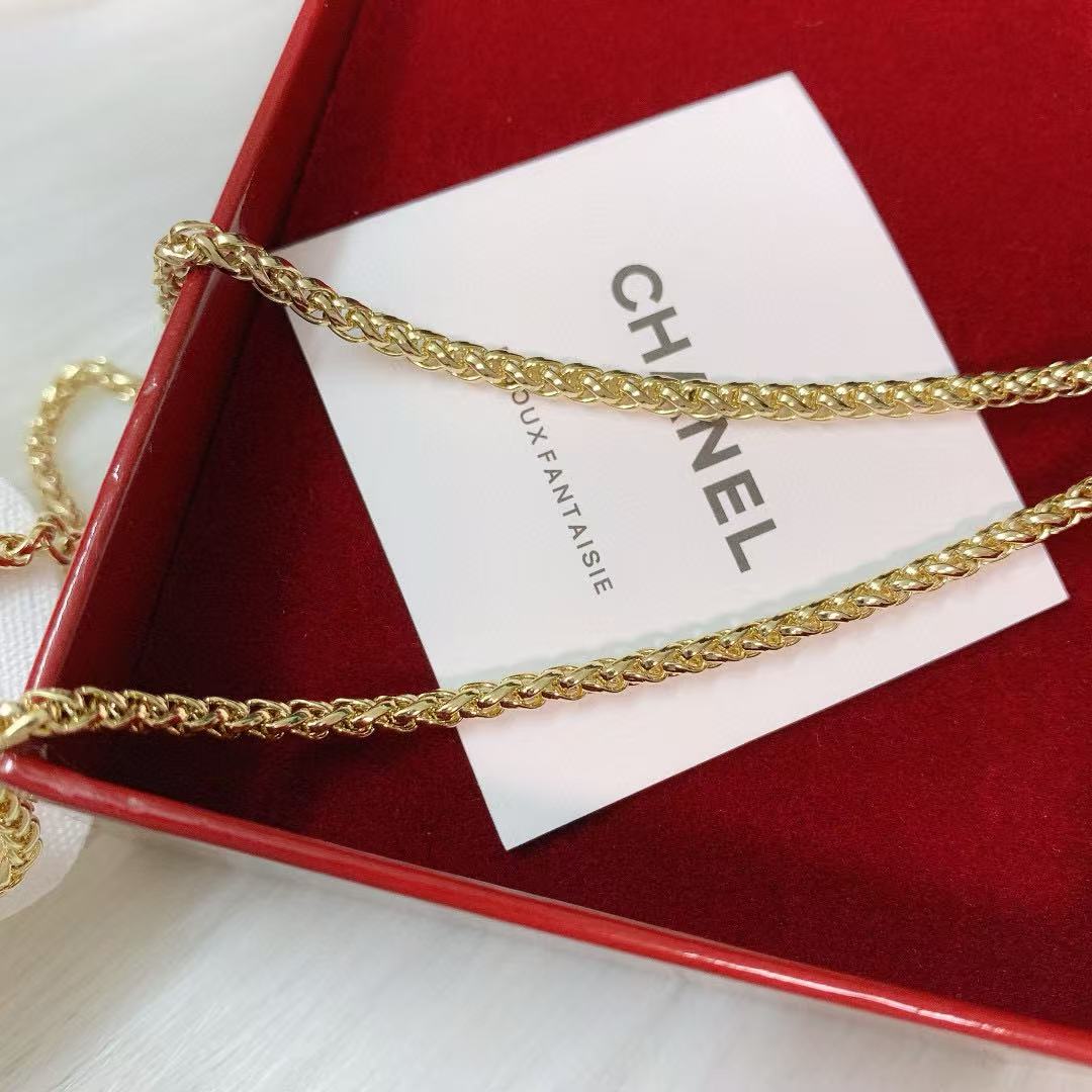 CHANE1 ダブルCパールネックレス【 50%割引+送料無料】