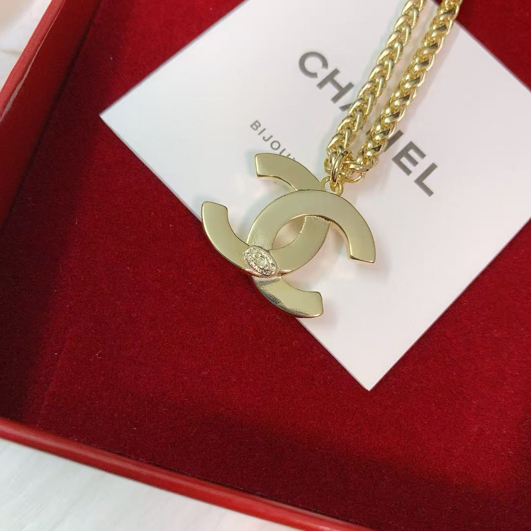 CHANE1 ダブルCパールネックレス【 50%割引+送料無料】