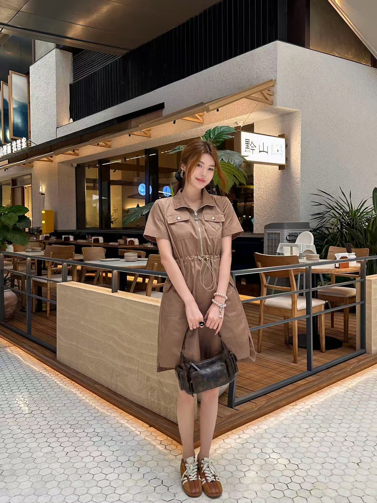 PR4DA ツーポケットジッパードレス【50％割引+送料無料】