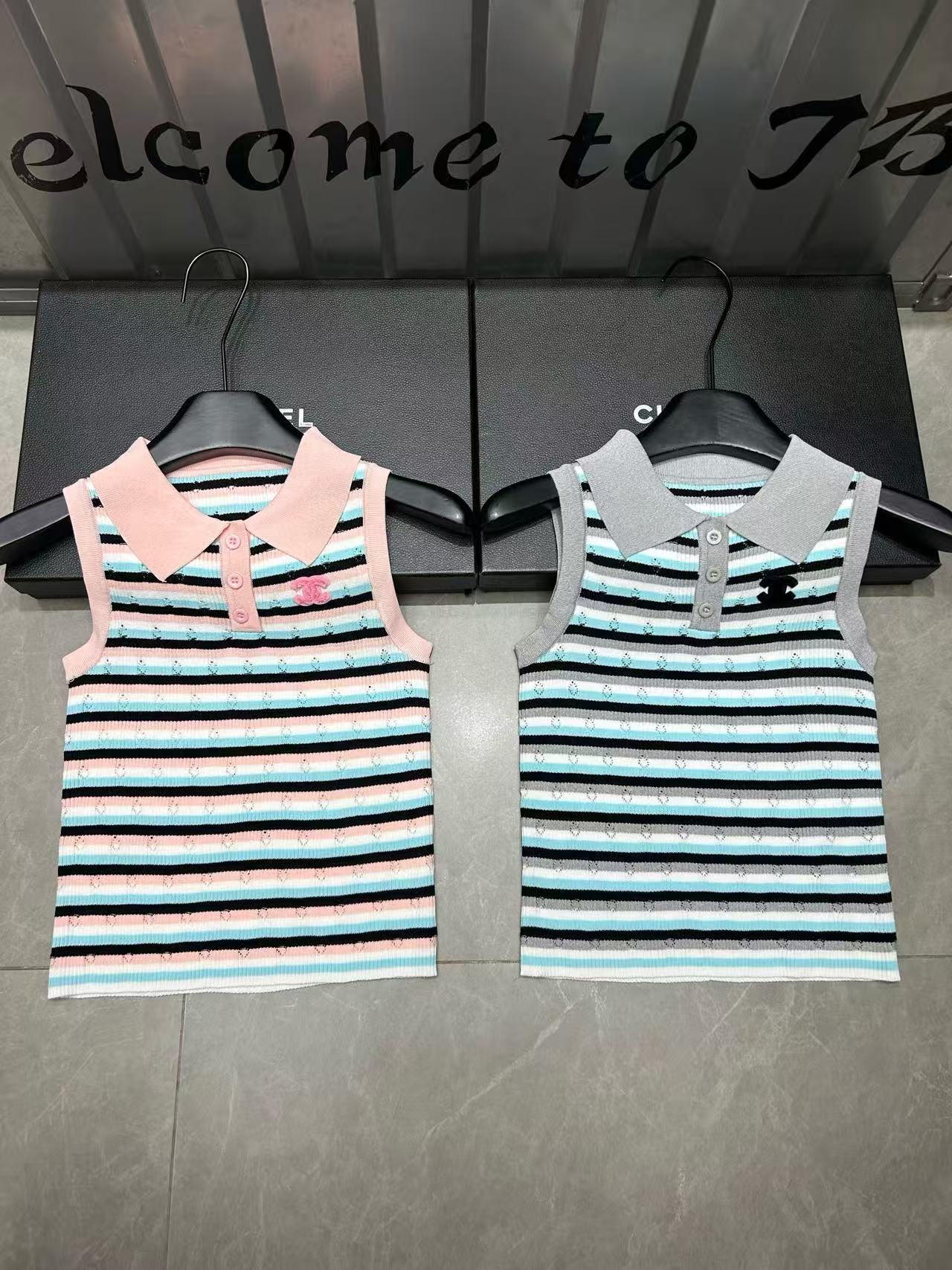 CHANE1 ラペルストライプウールベスト【 50％割引+送料無料】