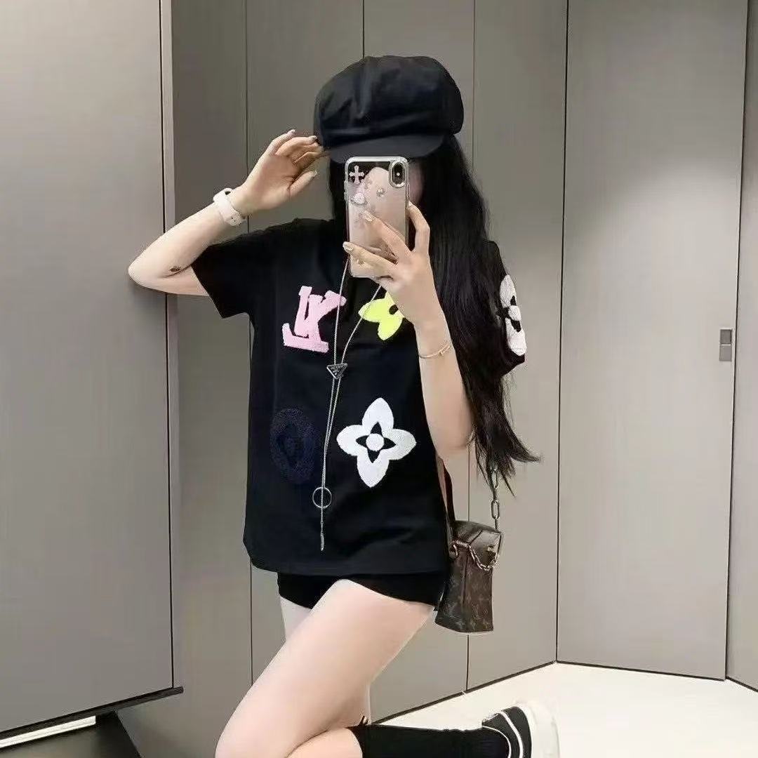 LVタオル刺繍Tシャツ【 50％割引+送料無料】