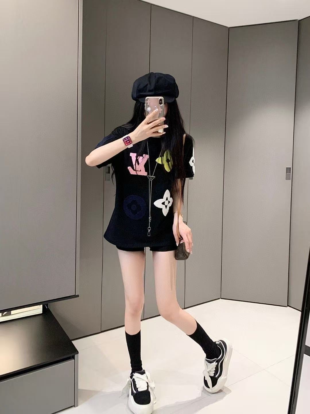 LVタオル刺繍Tシャツ【 50％割引+送料無料】