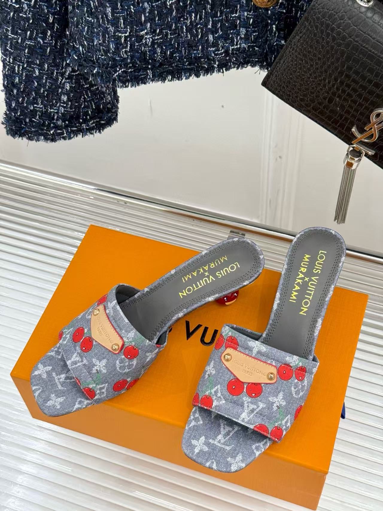 LVの高品質チェリーローヒール【50%割引+送料無料】