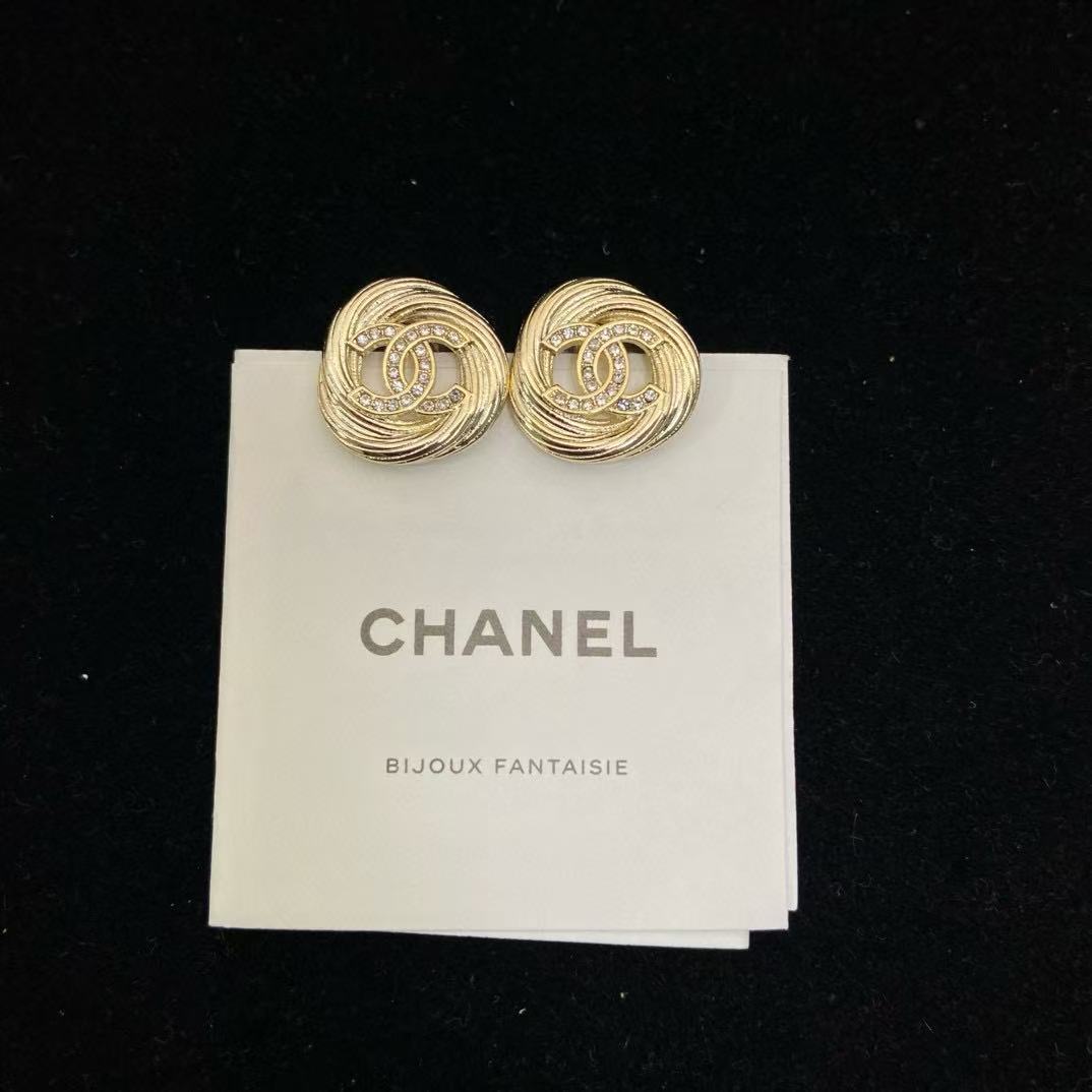 CHANE1 ラウンドブラッシュイヤリング【50％割引+送料無料】