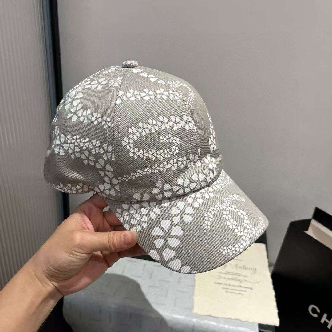 CHANE1 ダブルC ハートプリントキャップ【50%割引+送料無料】