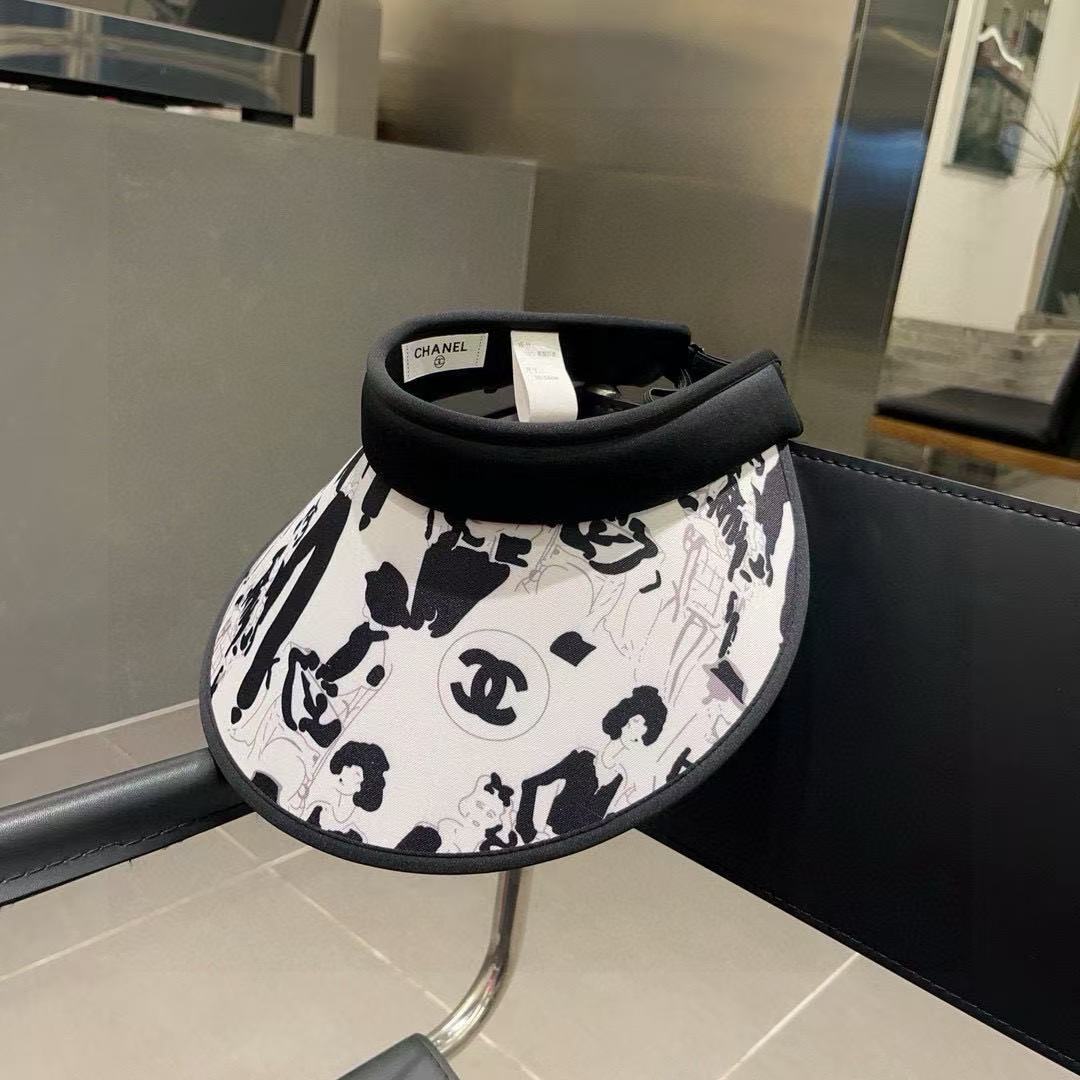 CHANE1 中空トッププリントサンハット【50％割引+送料無料】