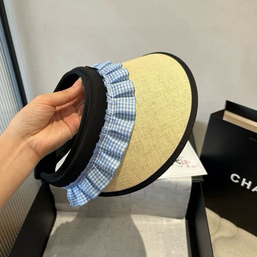 CHANE1 ダブルC ホロートップ サンハット【50％割引+送料無料】