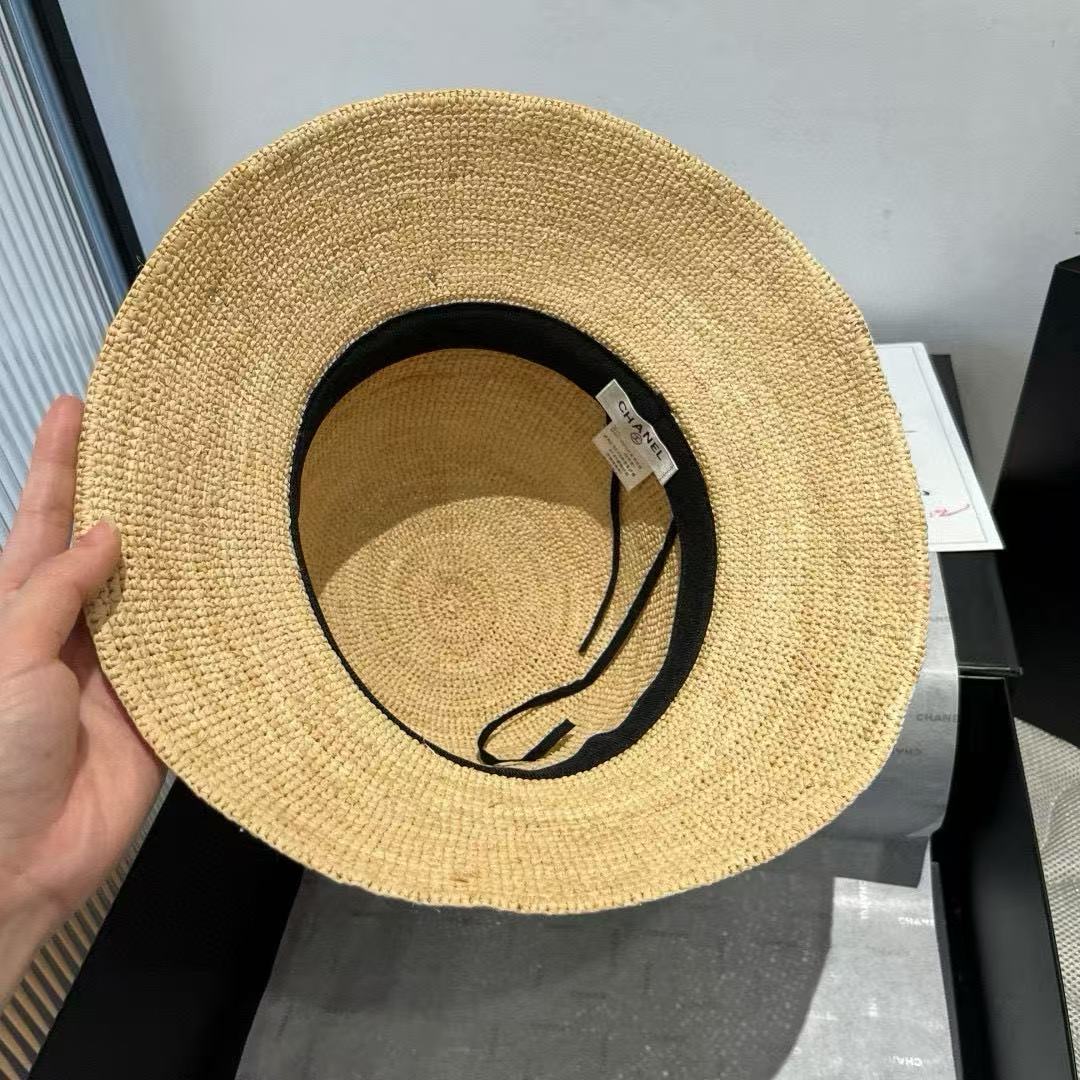 CHANE1 フラワーパールラフィアストローハット【50%割引+送料無料】