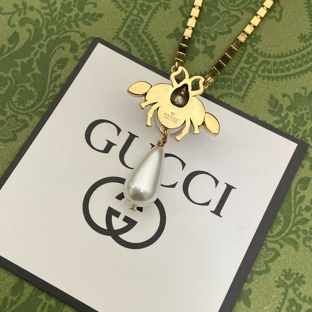 GUCC1 ビーダイヤモンドネックレス【50％割引+送料無料】