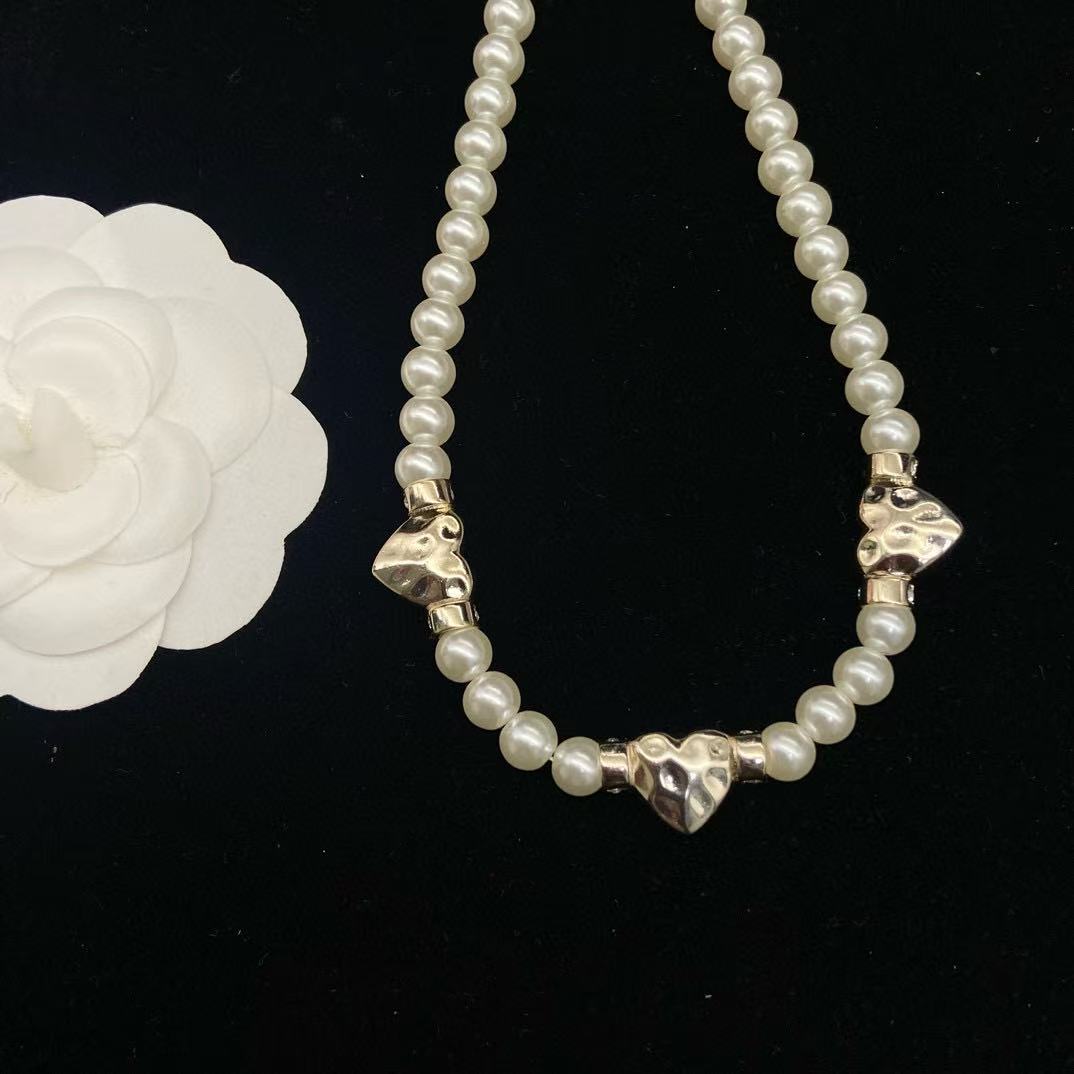 CHANE1 ハートパールネックレス【50%割引+送料無料】
