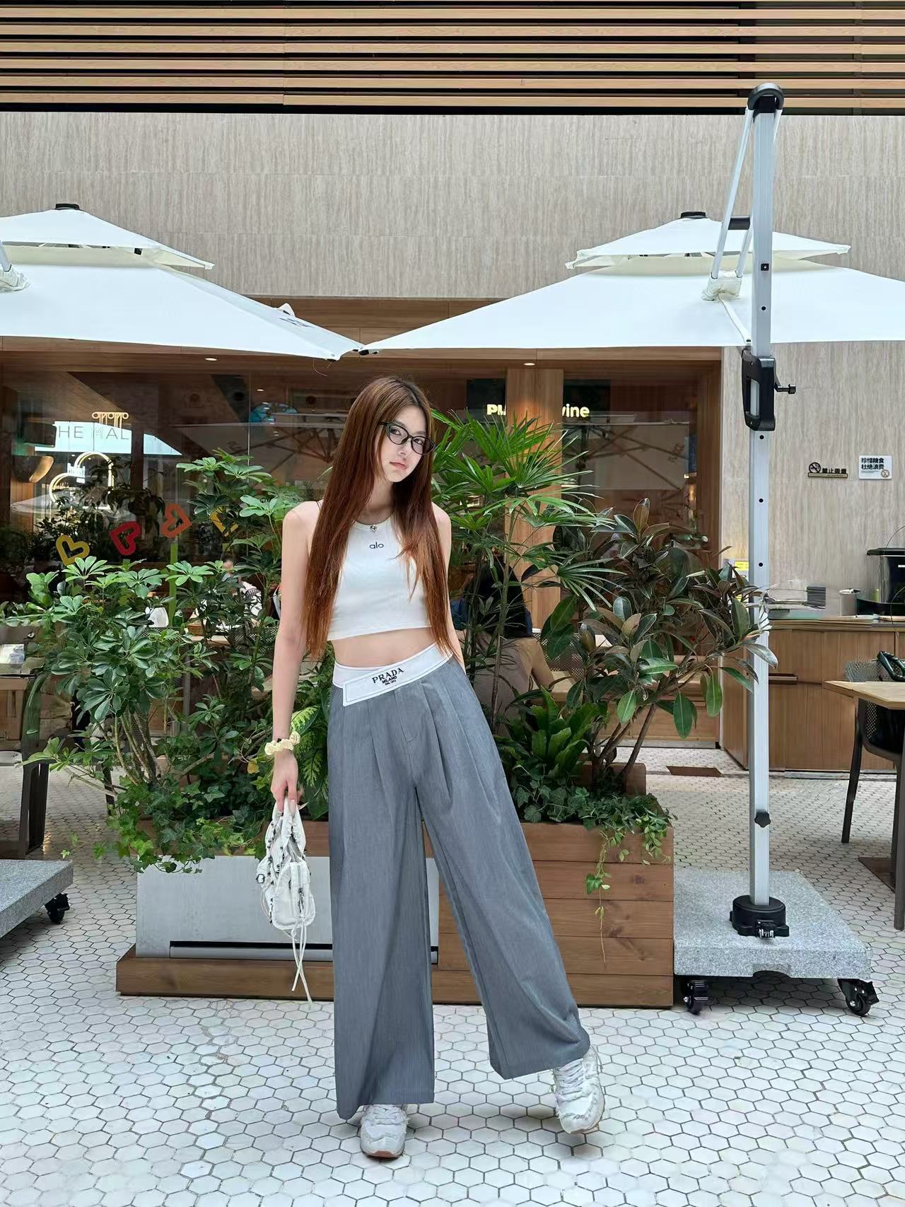 PR4DA 高品質レター刺繍ストレートパンツ【50％割引+送料無料】