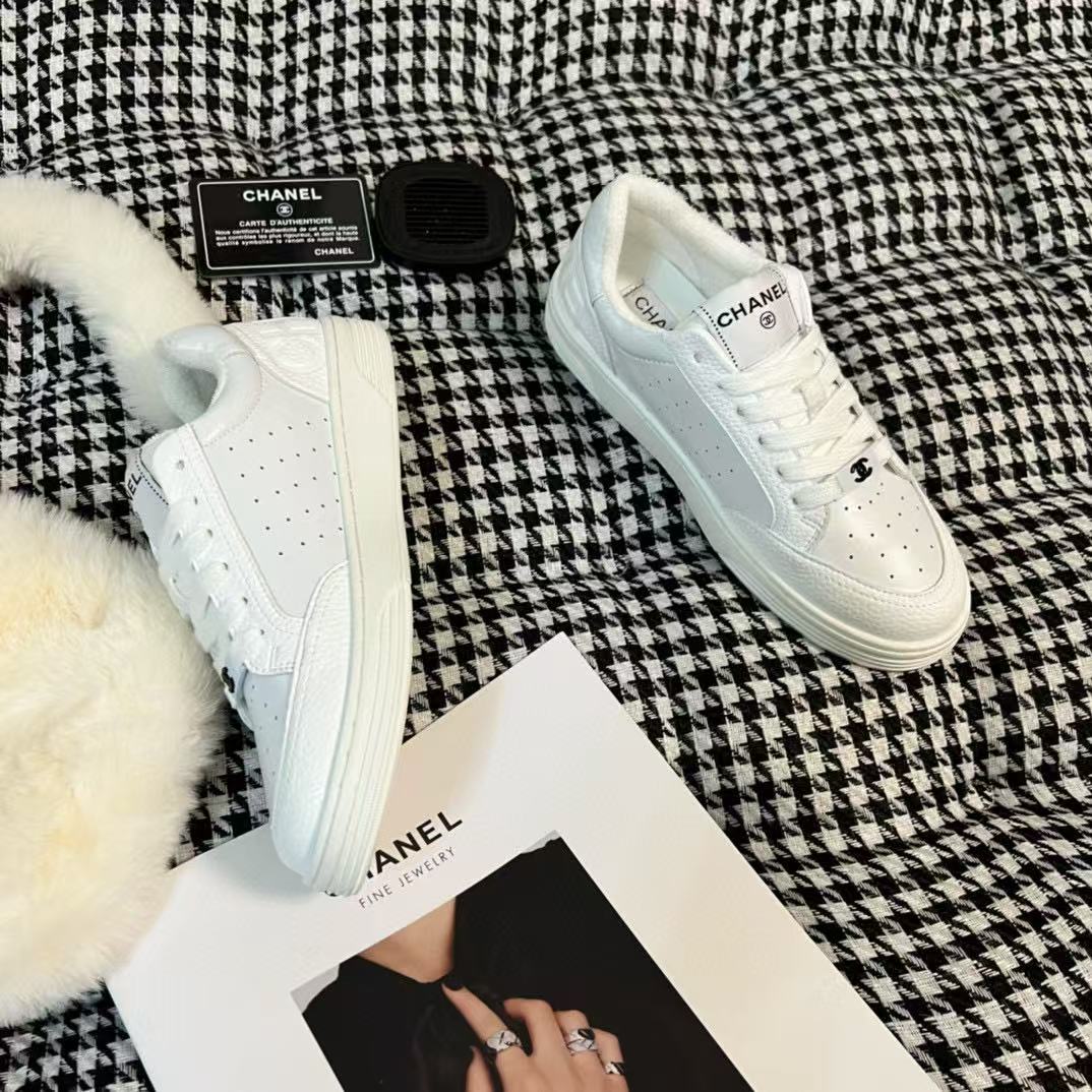 CHANE1 ダブルC レースアップ カジュアルシューズ【50％割引+送料無料】