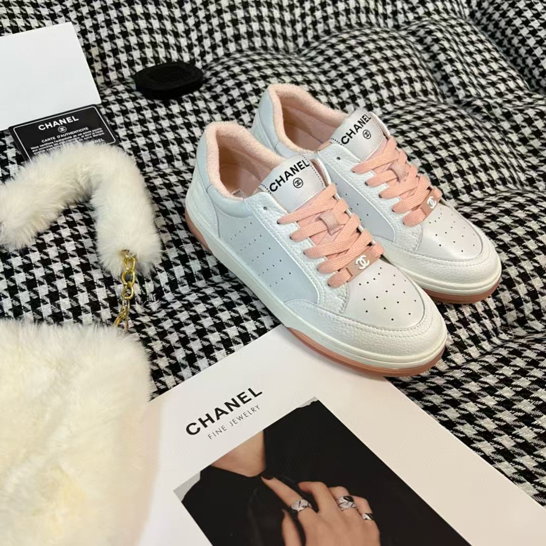 CHANE1 ダブルC レースアップ カジュアルシューズ【50％割引+送料無料】