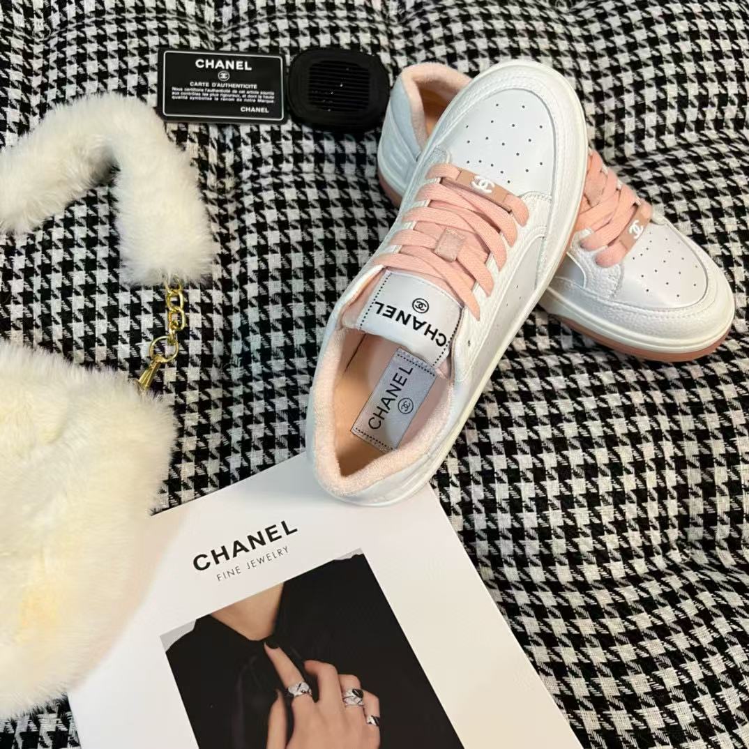 CHANE1 ダブルC レースアップ カジュアルシューズ【50％割引+送料無料】