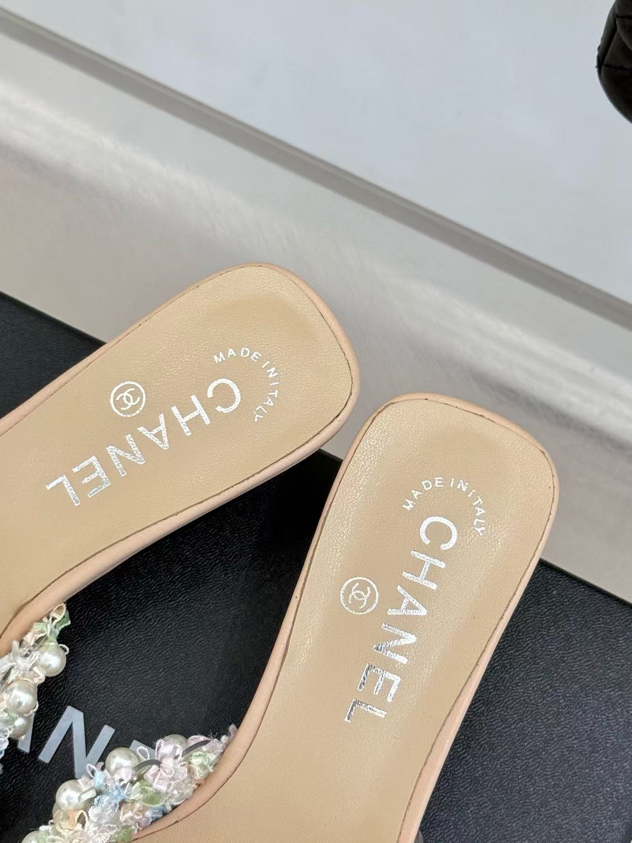 CHANE 1 ダブルCパールローヒール【50%割引+送料無料】