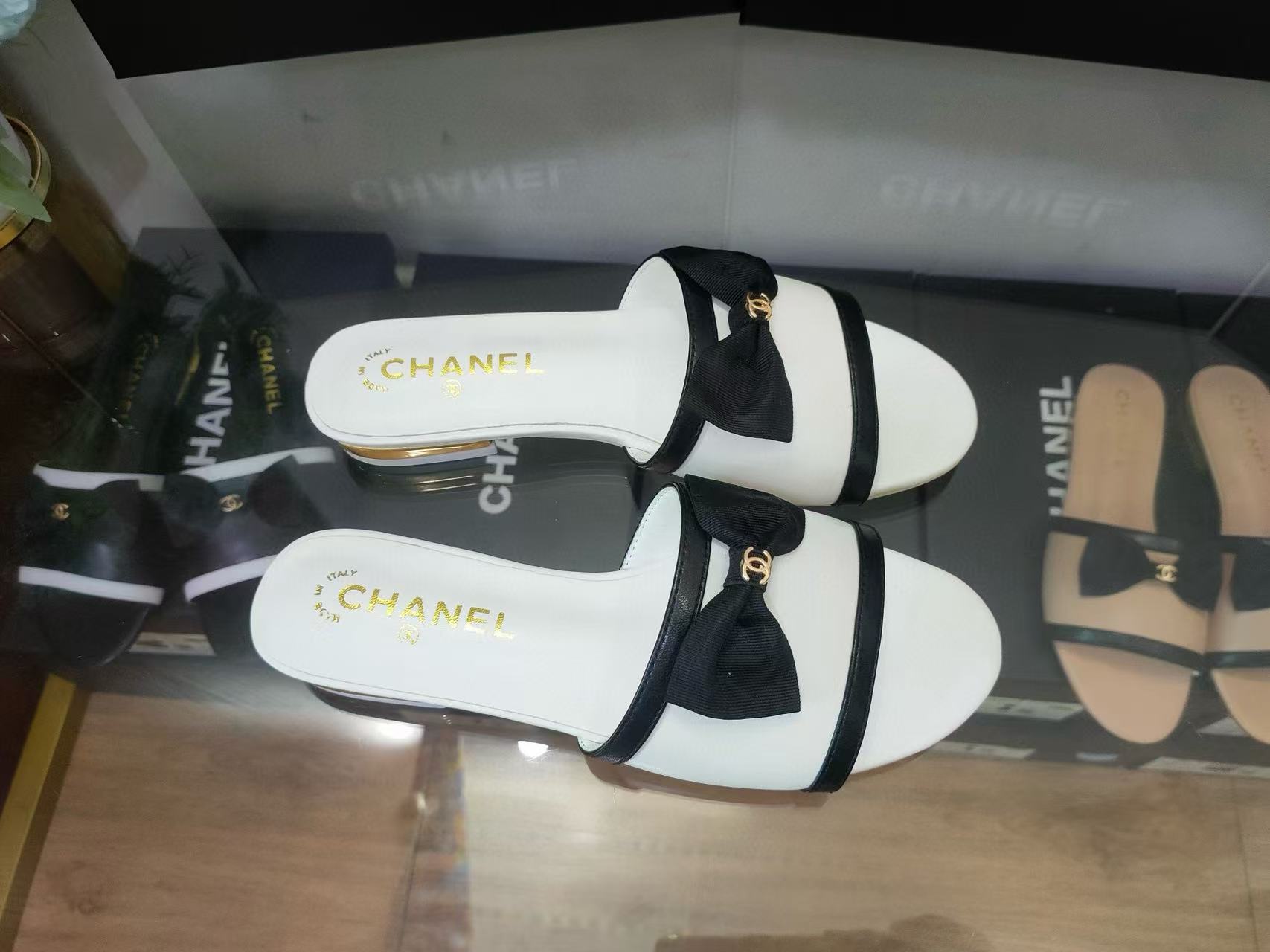 CHANE1 ボウスリッパ【50%割引+送料無料】