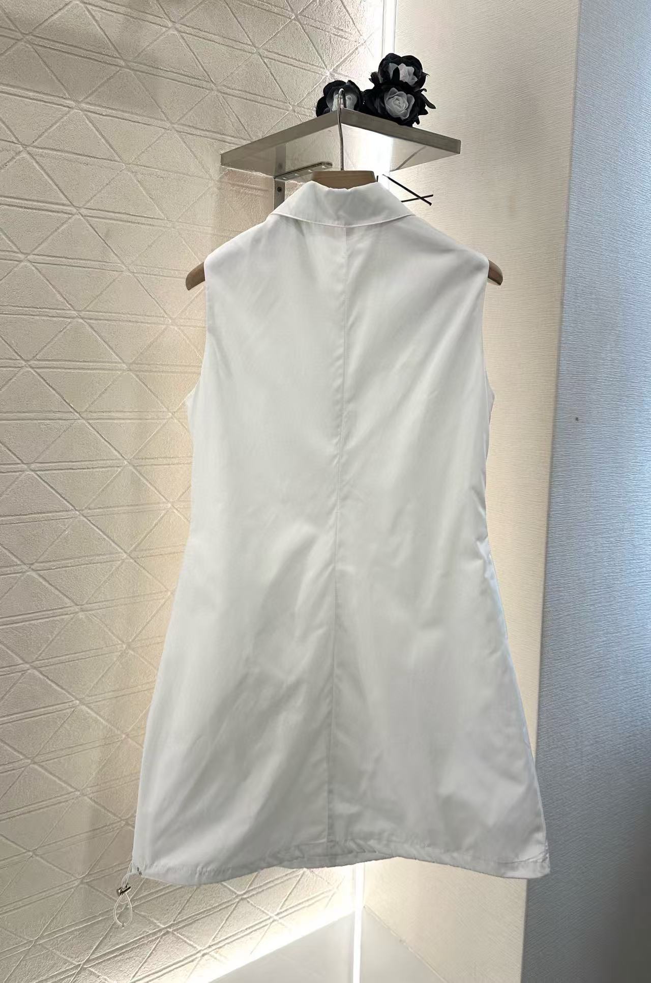 PR4DA ジッパーラペルノースリーブドレス【50％割引+送料無料】