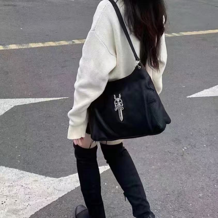 Chr0me Hearts 牛革アンダーアームバッグ【50％割引+送料無料】