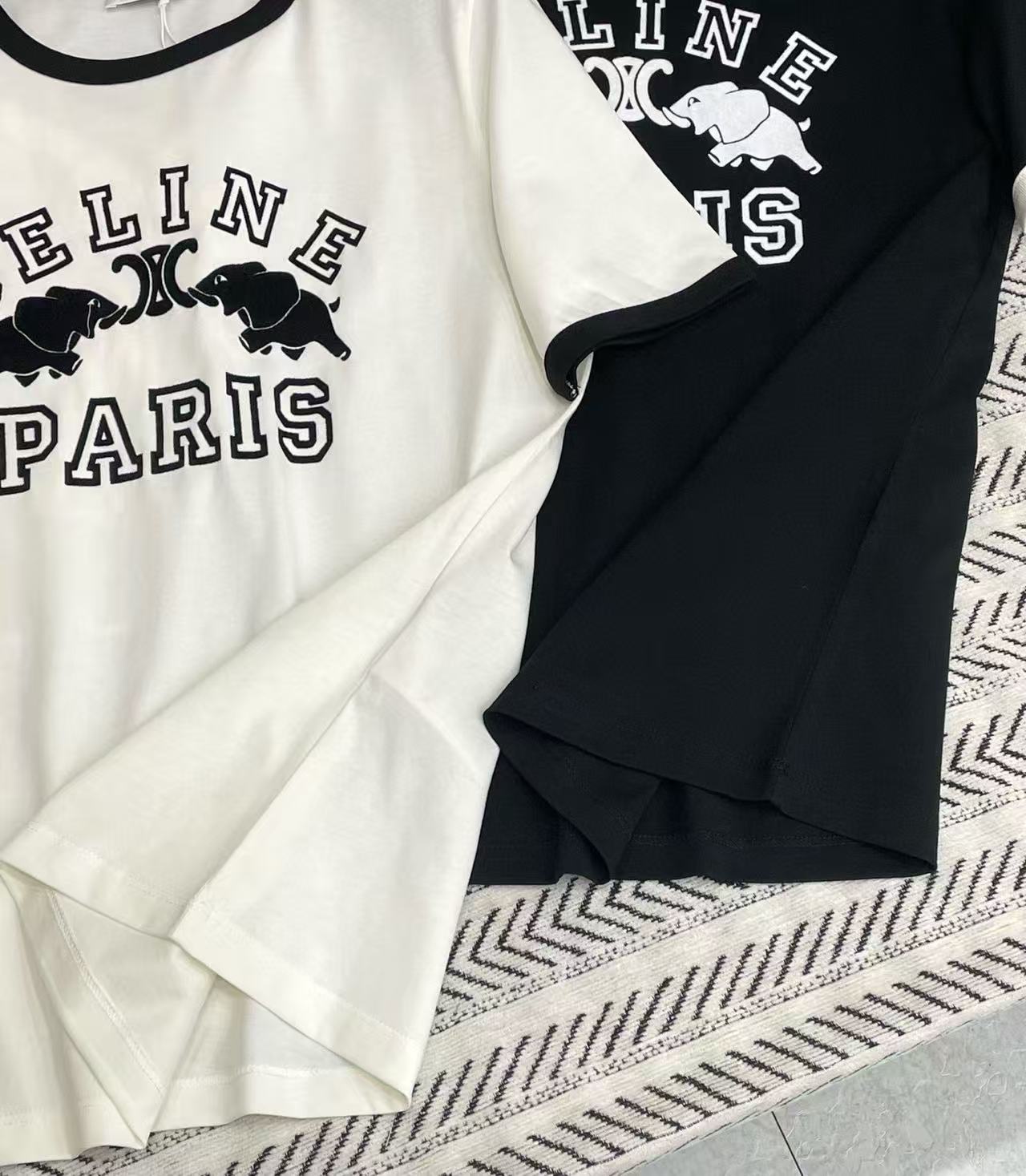 CEL1NE エレファントレターTシャツ【50％割引+送料無料】