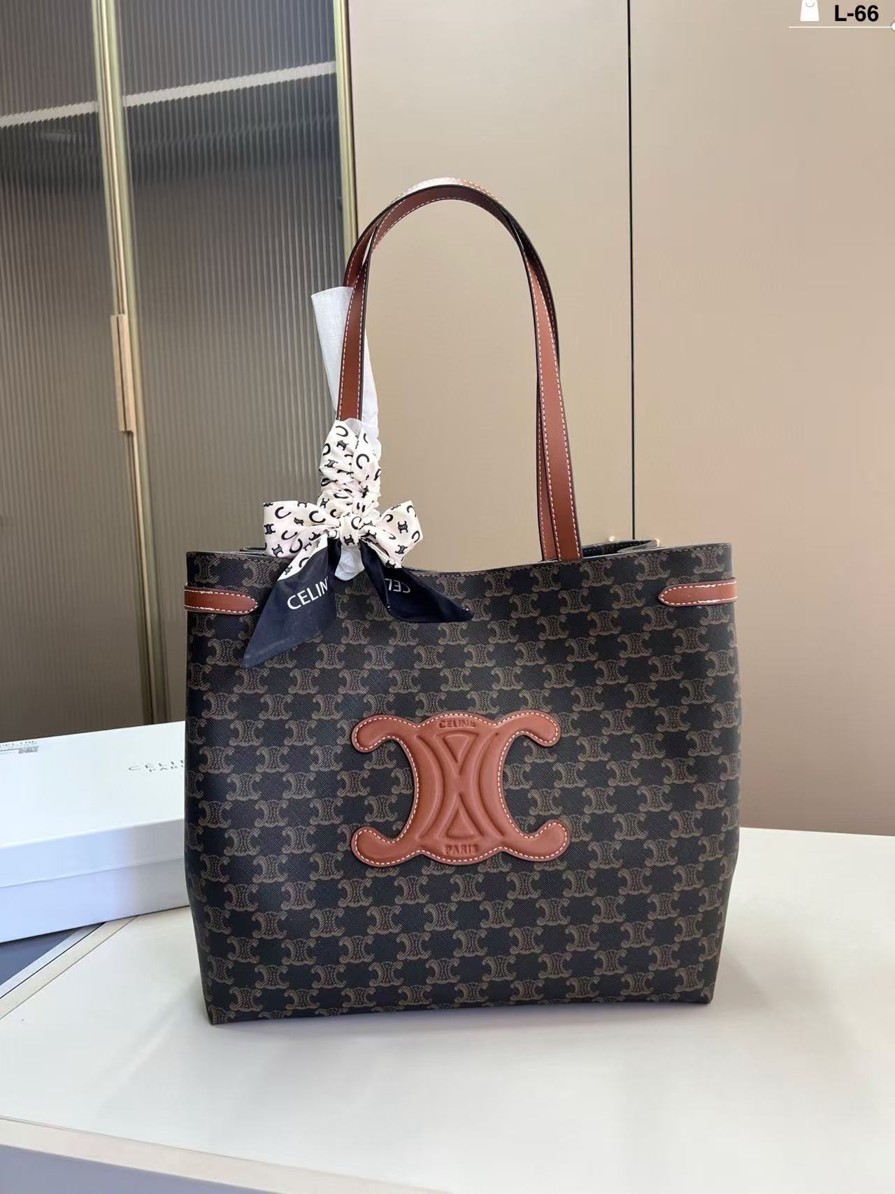 CEL1NE 凱旋門プリント ショッピングバッグ【50％割引+送料無料】