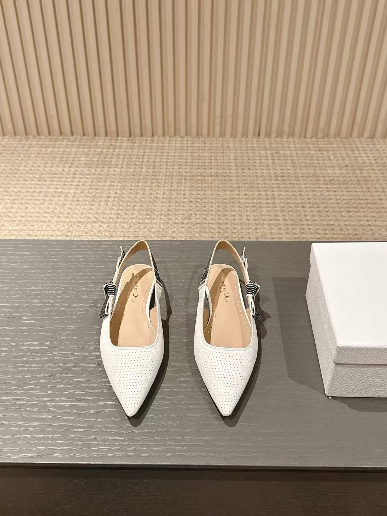 DI0R 高品質ウェビングスリングバックフラットサンダル【50％割引+送料無料】