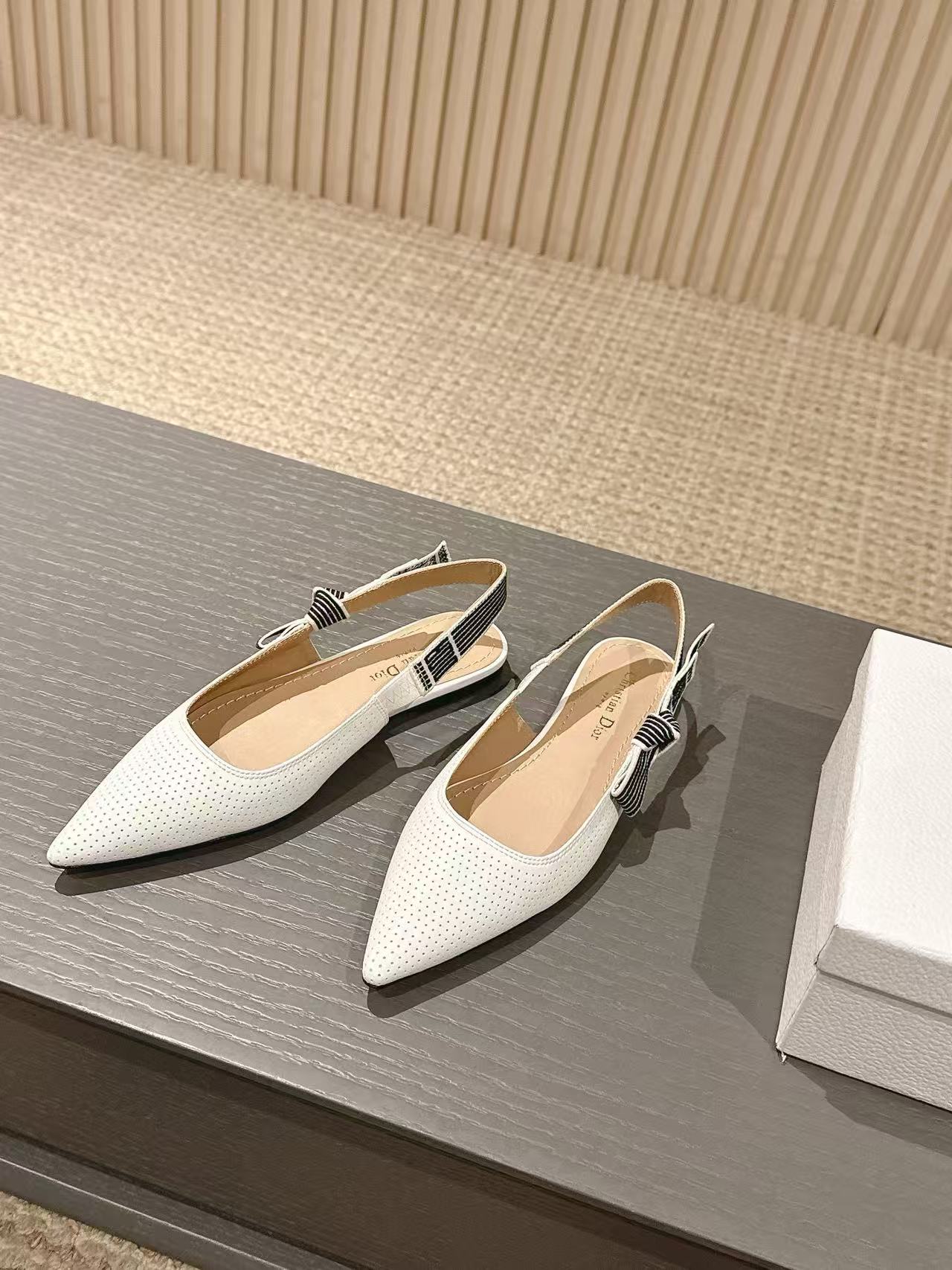 DI0R 高品質ウェビングスリングバックフラットサンダル【50％割引+送料無料】