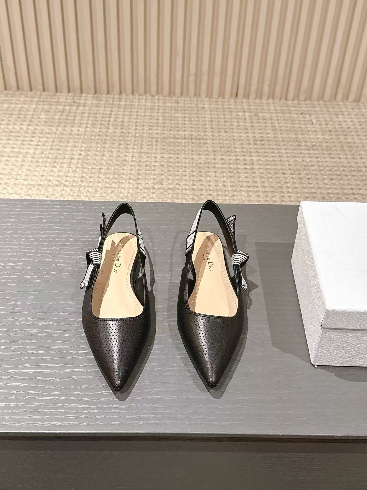 DI0R 高品質ウェビングスリングバックフラットサンダル【50％割引+送料無料】