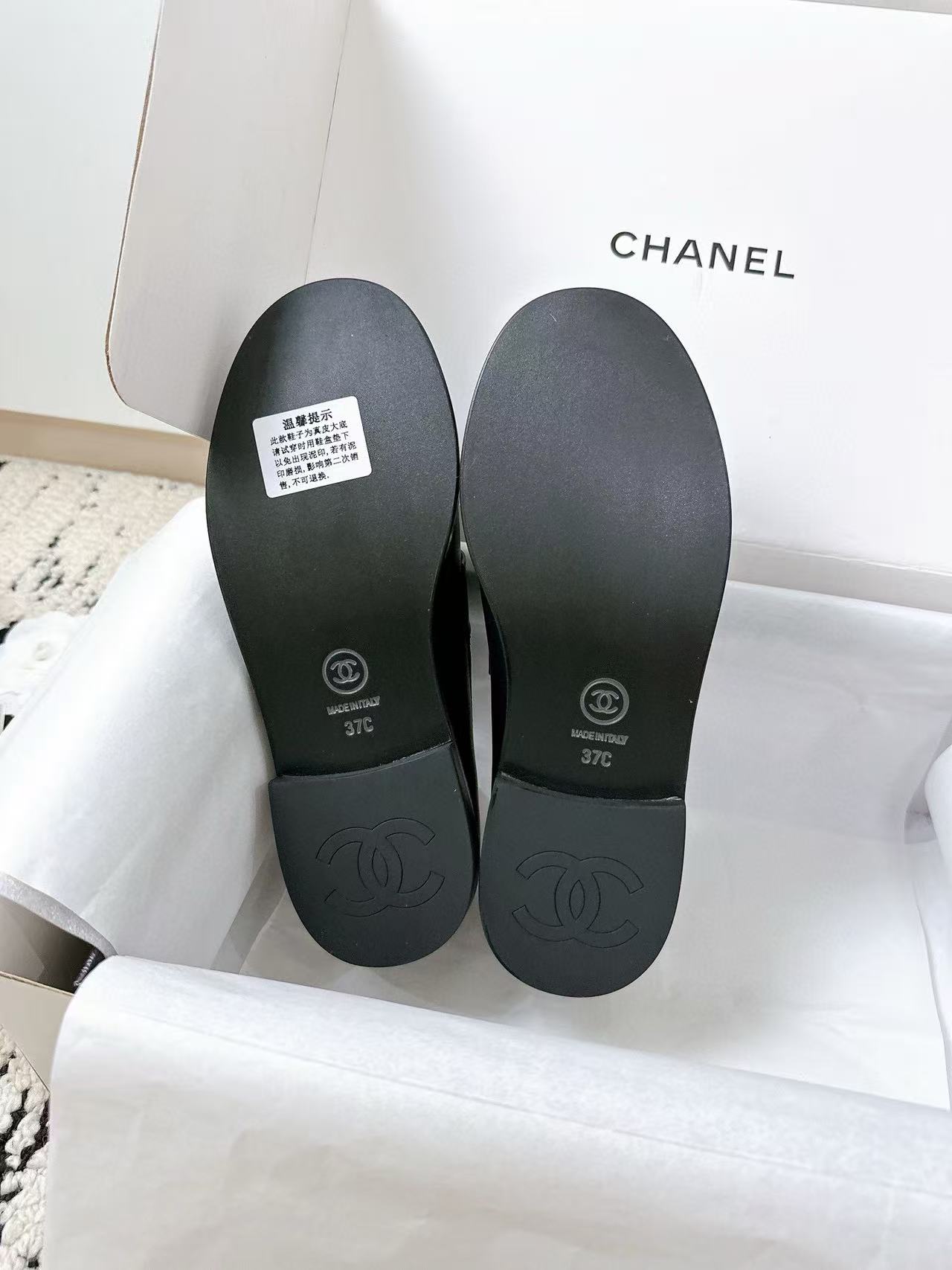 CHANE1 高品質ダブルCシープスキンフラットシューズ【50%割引+送料無料】