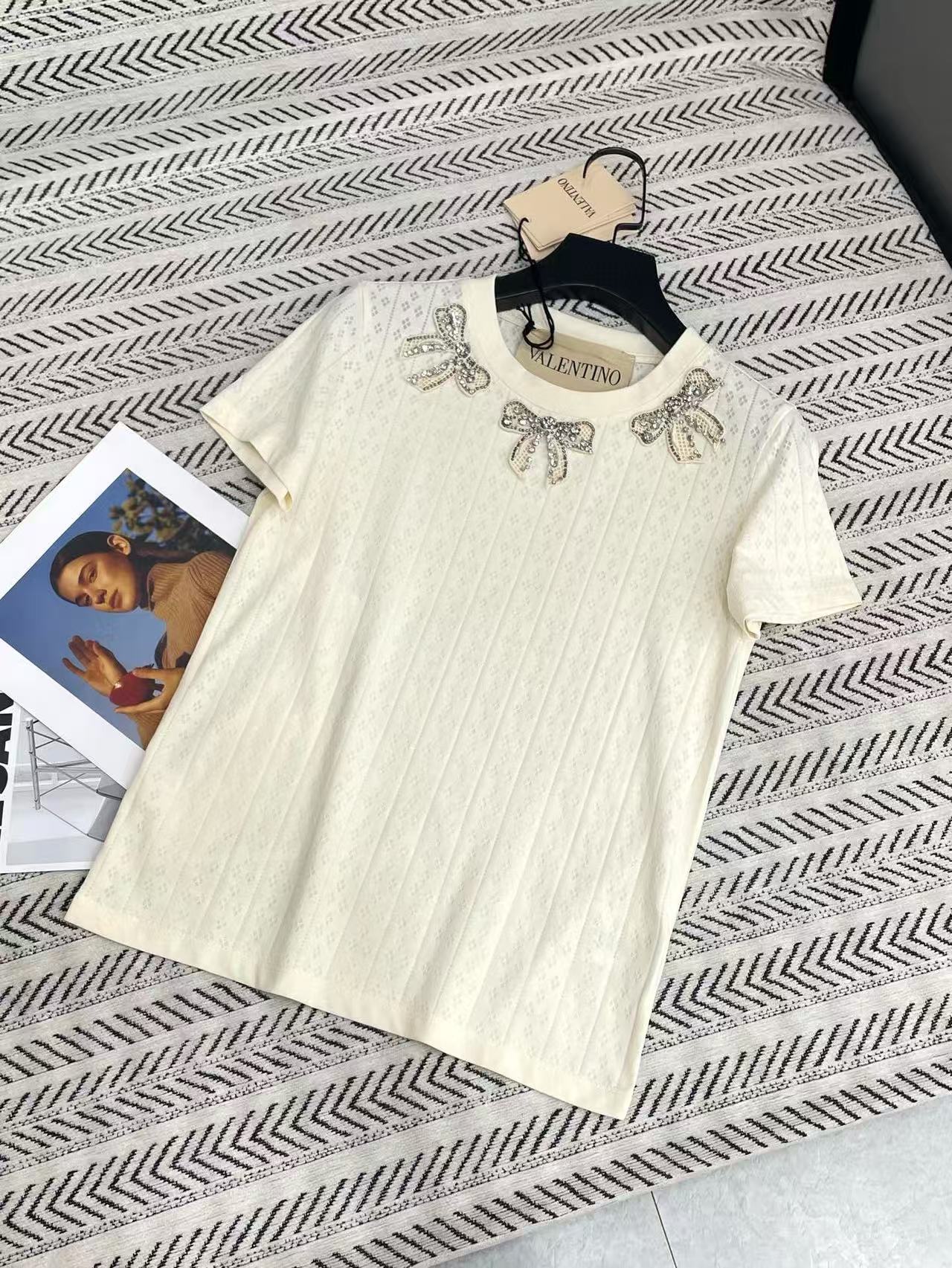 VALENT1NO ボウダイヤモンドTシャツ【50％割引+送料無料】