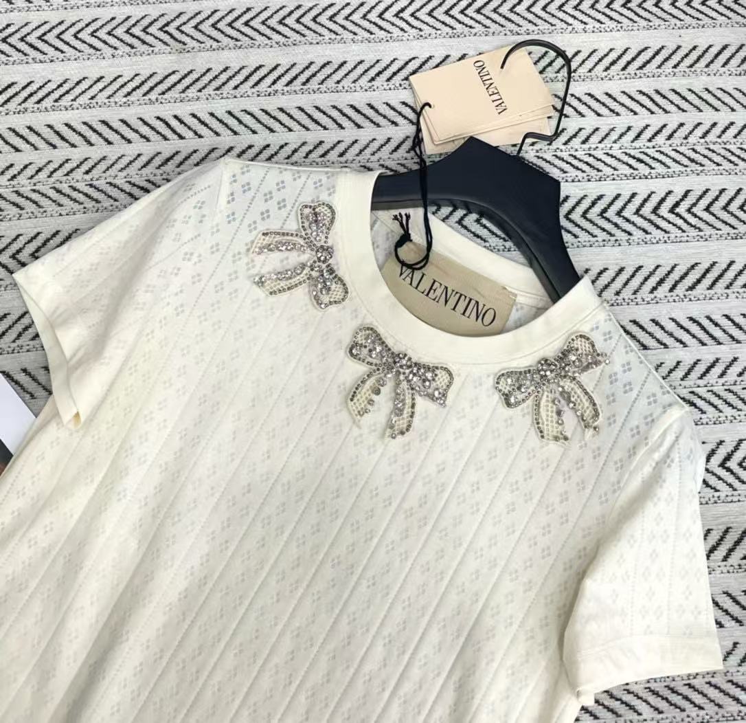 VALENT1NO ボウダイヤモンドTシャツ【50％割引+送料無料】