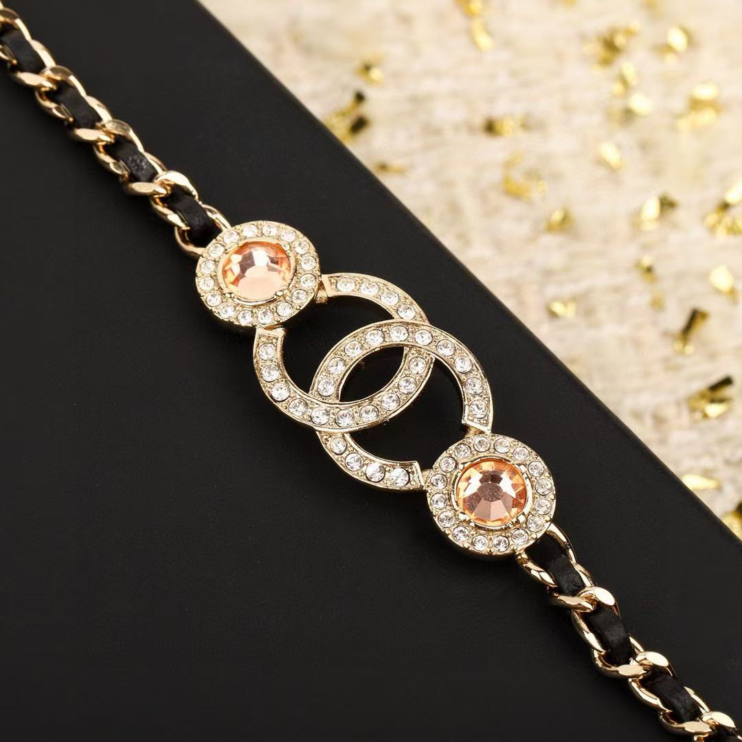 CHANE1 ダブルC ダイヤモンドネックレス【50％割引+送料無料】