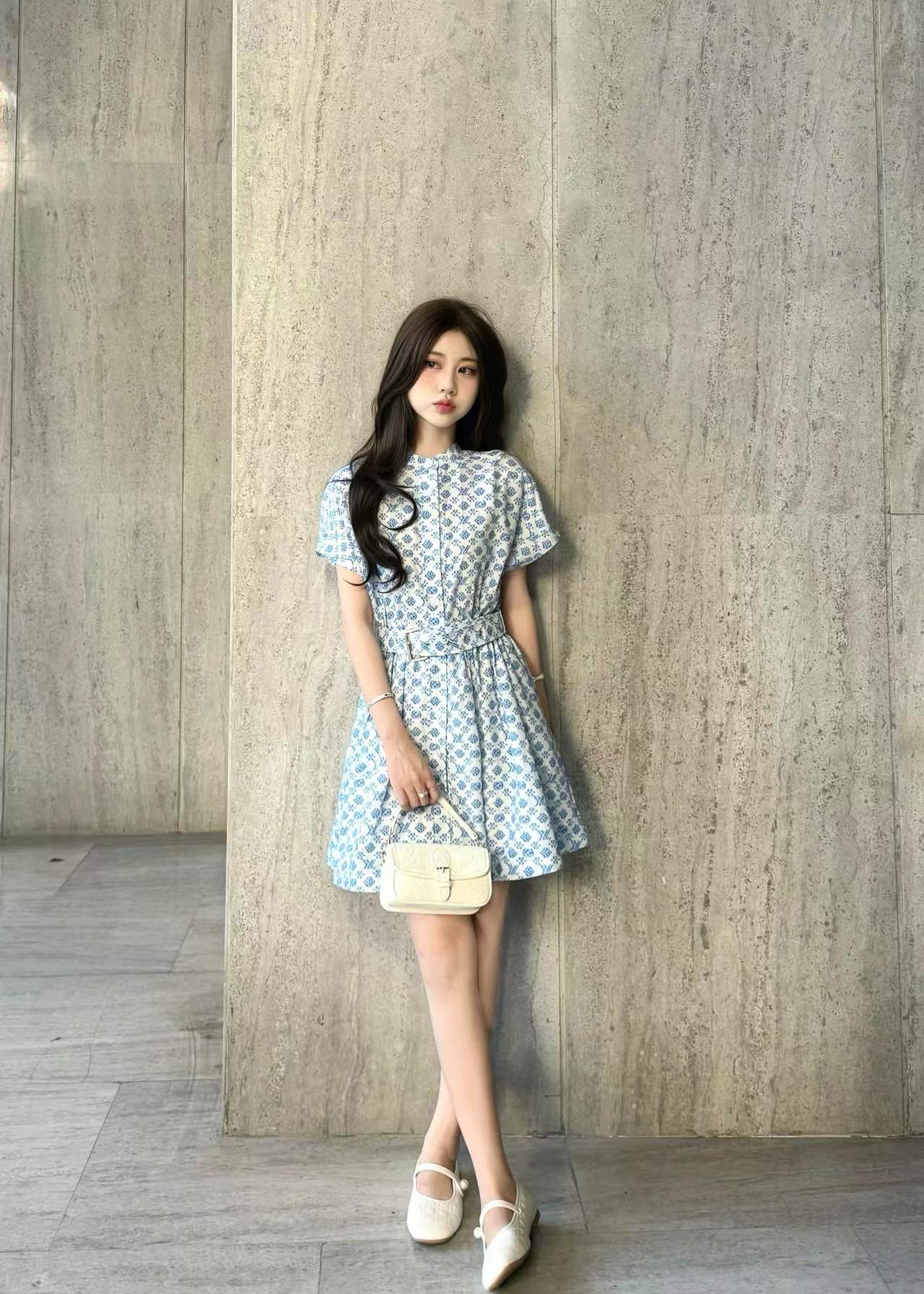 LVの高品質プリントドレス【50％割引+送料無料】