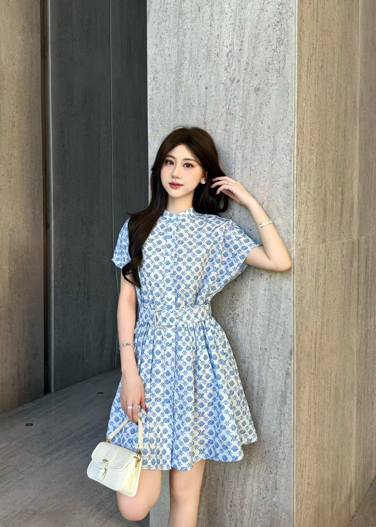 LVの高品質プリントドレス【50％割引+送料無料】