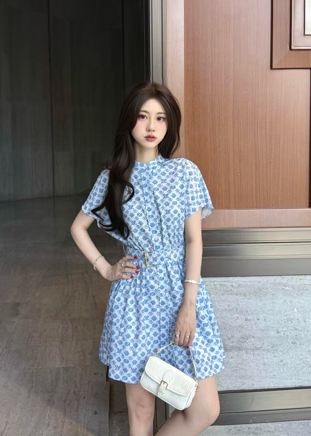 LVの高品質プリントドレス【50％割引+送料無料】