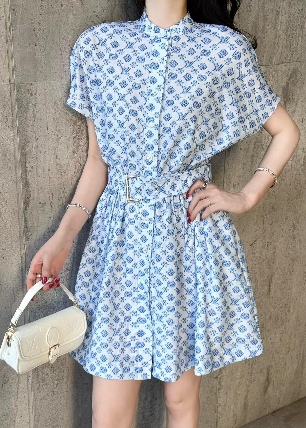 LVの高品質プリントドレス【50％割引+送料無料】